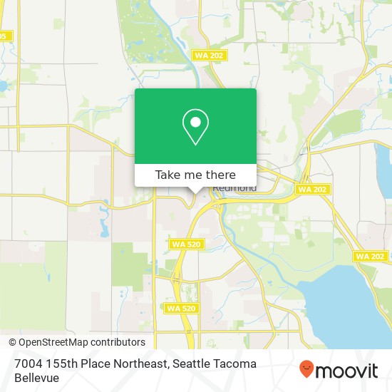 Mapa de 7004 155th Place Northeast