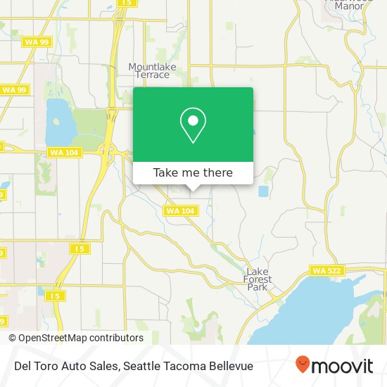 Del Toro Auto Sales map