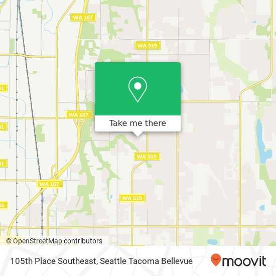105th Place Southeast map
