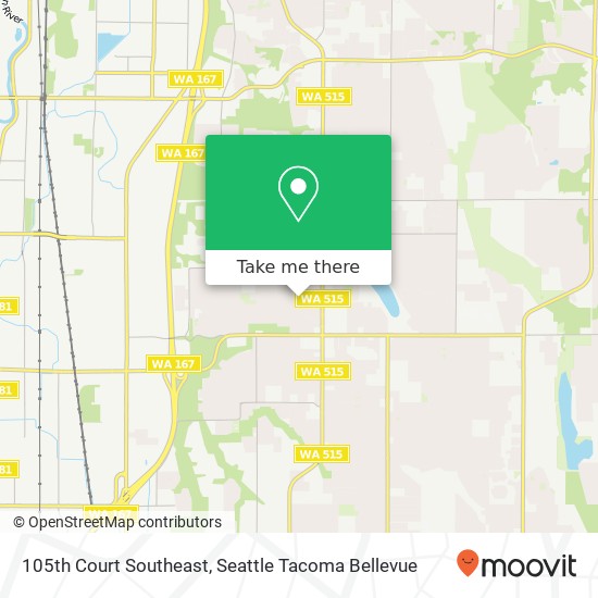 105th Court Southeast map