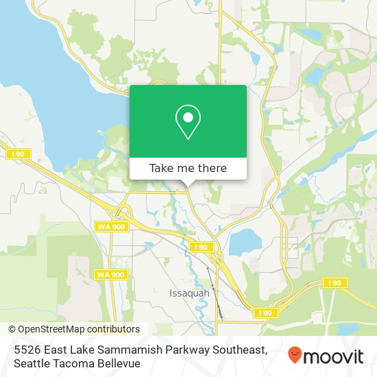 5526 East Lake Sammamish Parkway Southeast map