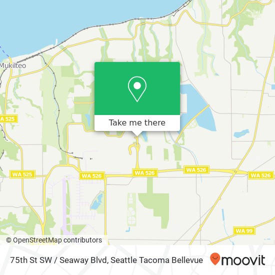 75th St SW / Seaway Blvd map