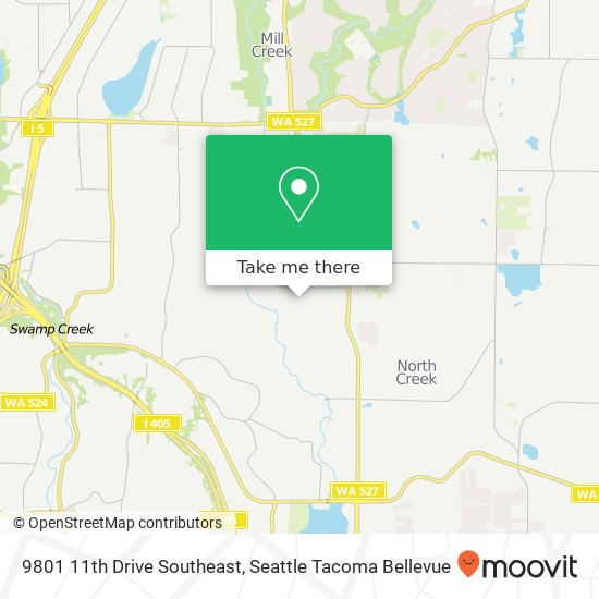 Mapa de 9801 11th Drive Southeast