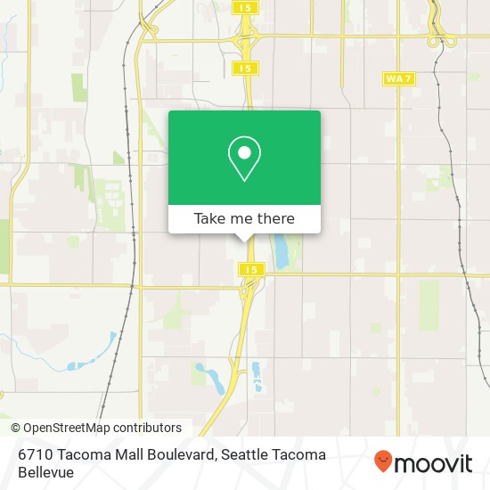 6710 Tacoma Mall Boulevard map