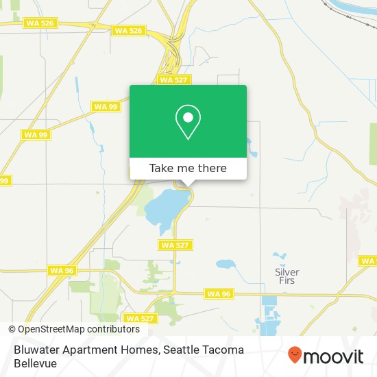 Mapa de Bluwater Apartment Homes