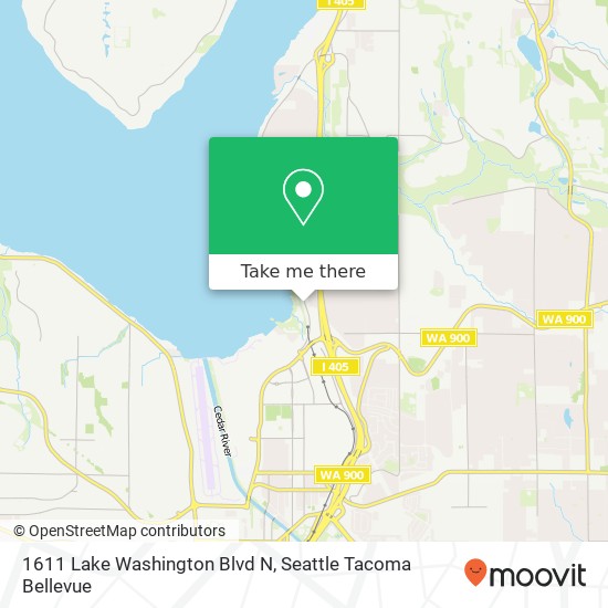 Mapa de 1611 Lake Washington Blvd N