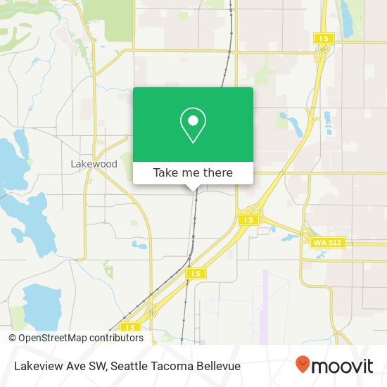 Mapa de Lakeview Ave SW
