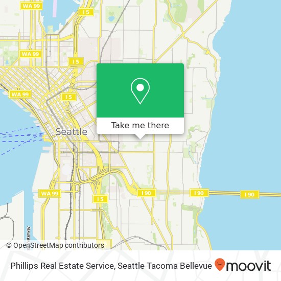 Phillips Real Estate Service map