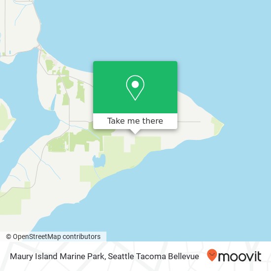 Maury Island Marine Park map