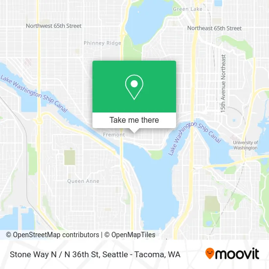 Stone Way N / N 36th St map