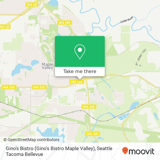 Gino's Bistro (Gino's Bistro Maple Valley) map