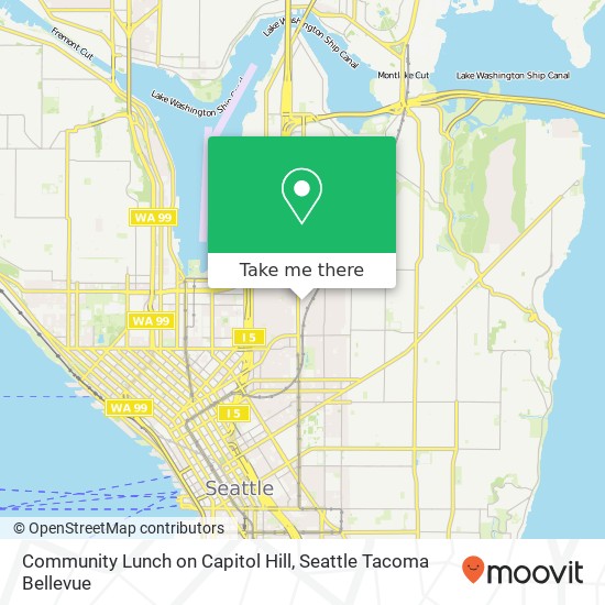 Community Lunch on Capitol Hill map