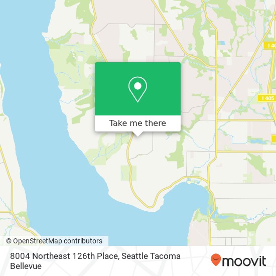 8004 Northeast 126th Place map