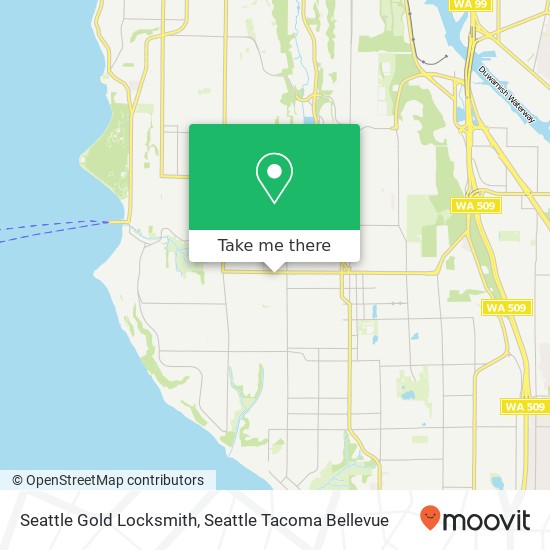 Mapa de Seattle Gold Locksmith