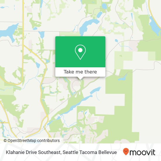 Klahanie Drive Southeast map