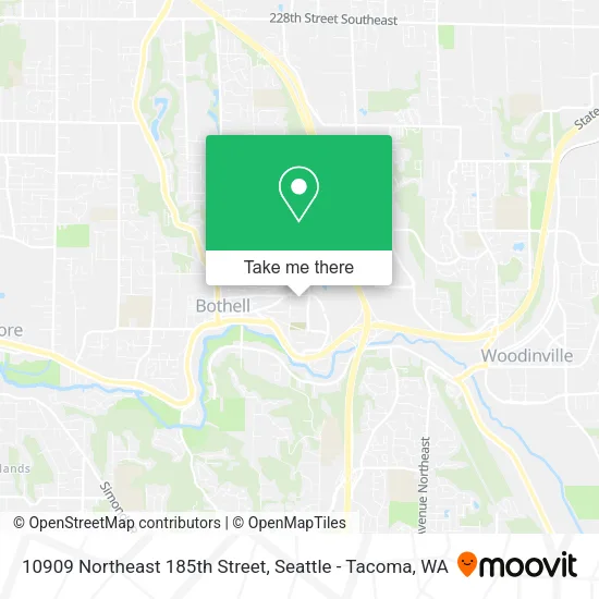 Mapa de 10909 Northeast 185th Street