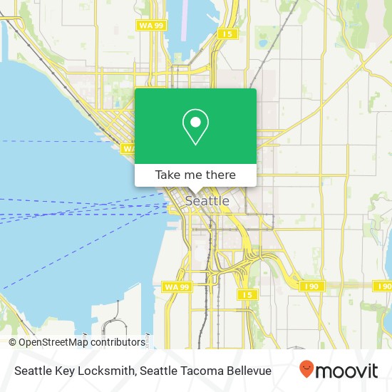 Seattle Key Locksmith map