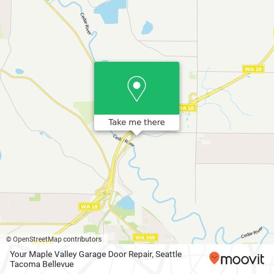 Mapa de Your Maple Valley Garage Door Repair