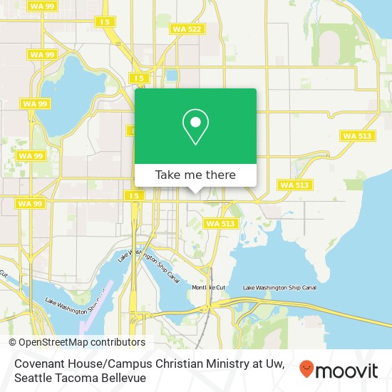 Mapa de Covenant House / Campus Christian Ministry at Uw
