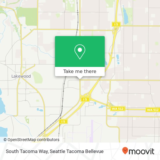 South Tacoma Way map