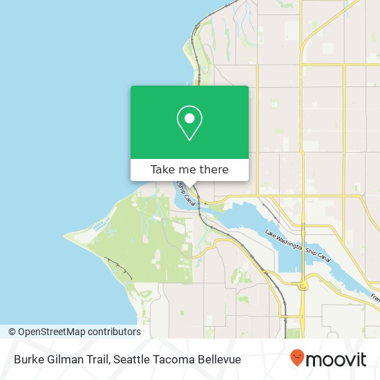 Mapa de Burke Gilman Trail