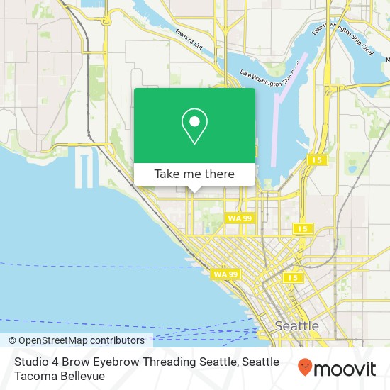 Mapa de Studio 4 Brow Eyebrow Threading Seattle