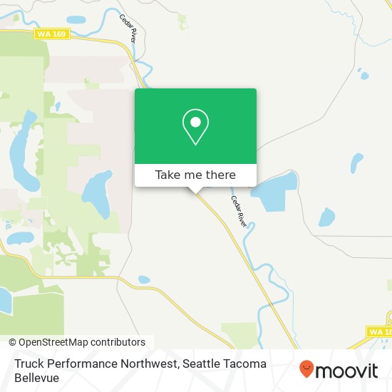 Mapa de Truck Performance Northwest