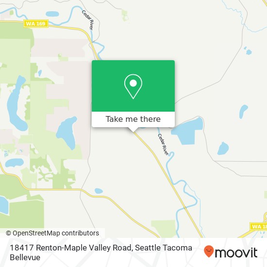 18417 Renton-Maple Valley Road map
