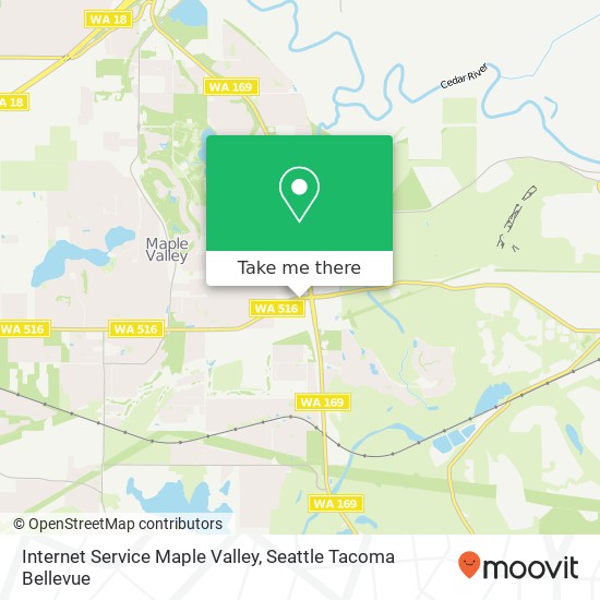 Internet Service Maple Valley map