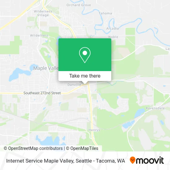 Mapa de Internet Service Maple Valley