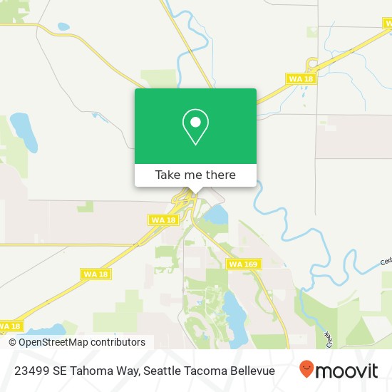23499 SE Tahoma Way map
