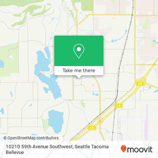 Mapa de 10210 59th Avenue Southwest