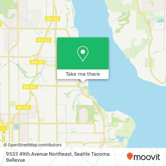 Mapa de 9533 49th Avenue Northeast