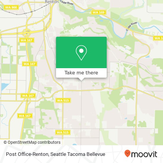 Mapa de Post Office-Renton