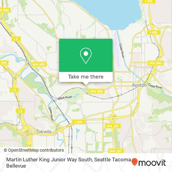 Mapa de Martin Luther King Junior Way South