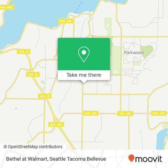 Mapa de Bethel at Walmart