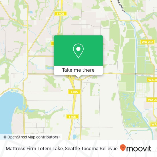 Mapa de Mattress Firm Totem Lake