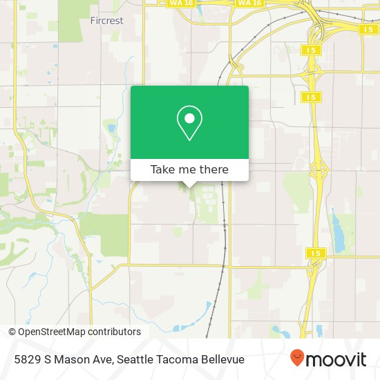 5829 S Mason Ave map