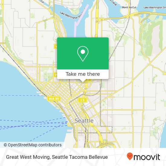 Great West Moving map