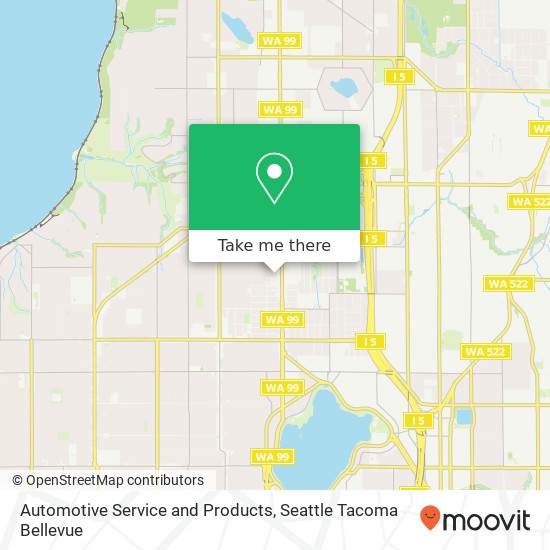 Automotive Service and Products map