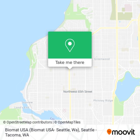 Mapa de Biomat USA (Biomat USA- Seattle, Wa)