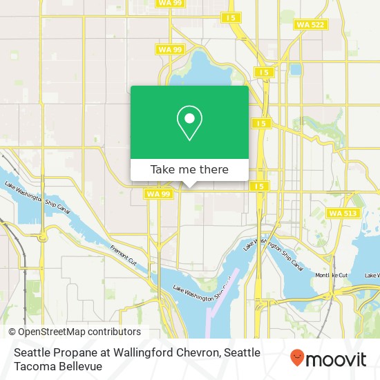 Seattle Propane at Wallingford Chevron map