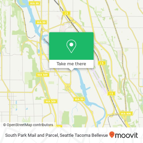 Mapa de South Park Mail and Parcel