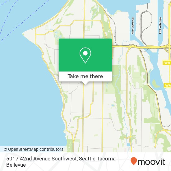 5017 42nd Avenue Southwest map