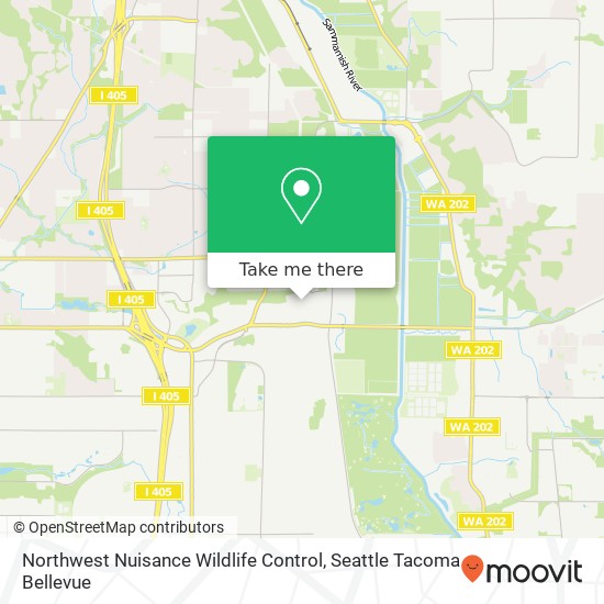Mapa de Northwest Nuisance Wildlife Control