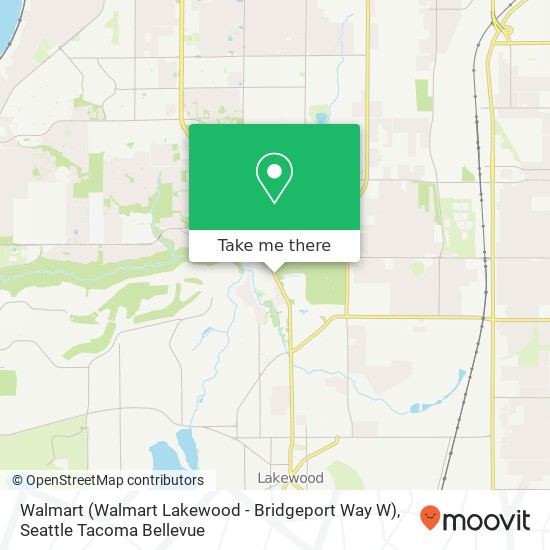 Mapa de Walmart (Walmart Lakewood - Bridgeport Way W)