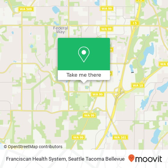 Mapa de Franciscan Health System