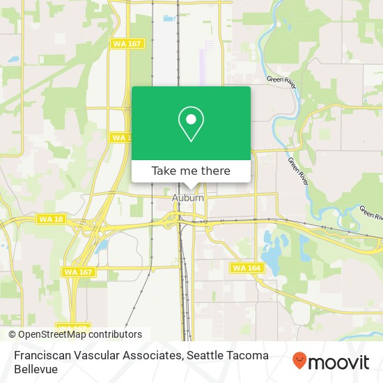 Franciscan Vascular Associates map