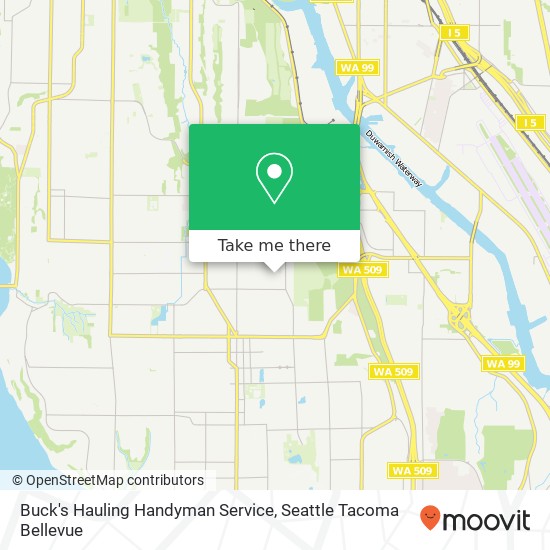 Buck's Hauling Handyman Service map