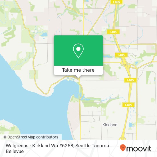 Walgreens - Kirkland Wa #6258 map